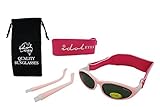 Baby Wrapz 2 Convertible Sunglasses 0-5 Years With 2 Headbands & Attachable Arms (Light Pink) by Ido