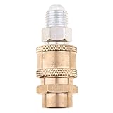 Fenteer 高品質　カップリング　圧力洗浄機用　14mmオス～14mmメス　クイックリリース　真ちゅう製