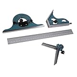 F Fityle 角度測定　ファインダー　180度　汎用　スクエア　分度器　ステンレス鋼　耐久性