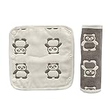 抱っこ紐用よだれカバー よだれカバー 2枚セット 抱っこ紐 よだれ カバー よだれカバー 抱っこ紐用 ベビーカー リバーシブル 綿100％ 柔らかい かわいい よだれパッド (パンダ)