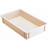 コンテナ PC-150ｺﾝﾃﾅｸﾘｰﾑ [外寸69 x 41 x 13.5cm ・内寸65 x 37 x 12.5cm] ポリプロピレン樹脂 食洗機可 (7-121-7) 料亭 旅館 和食器 飲食店 業務用