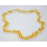 Baby Baltic Amber Teething Necklace - Baroque - Lemon [並行輸入品]