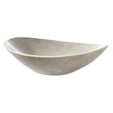 Oval Stone Vessel in Gray Marble [並行輸入品]