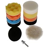 10個入りセット バフ研磨 スポンジパッド カー研磨用 電気ドリル用 ポリッシャー用 マジックスポンジ 3インチ/76mm (M14)