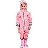 子供レインコートキッズ雨具 キッズレインコート、男の子と女の子のためのフローラルレインスーツレインジャケット子供のポンチョ子供の防水コート子供レインギアレインウェア ガールズ ボーイズレインウェア