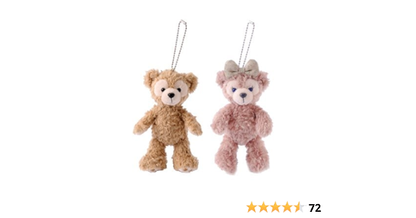 Amazon ディズニーシー限定 ダッフィー シェリーメイ ぬいぐるみバッジ セット チェーンバッジ ぬいば バッジ おもちゃ