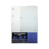 （まとめ）セキセイ カケルアルバム補充用替台紙E/Lパノラマ兼用(格子柄) AL-6LP 1パック(10枚) 〔×10セット〕