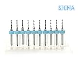 SHINA エンドミル　CNCドリル 新品　10x 1.5mm カーバイドPCBドレメルジュエリー　CNCドリルビット「ZT1.5」　収納便利