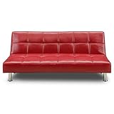 コンパクトソファベッド ティノ レッド[■]