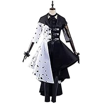 クルエラ　コスチューム　仮装 Amazon | Lexx_cosクルエラ コスプレ コスチューム 黑白魔女