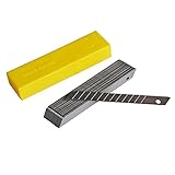 Ehdis 9MMスナップオフブレード ステンレス鋼カッター替刃 45度ブレード 50枚入