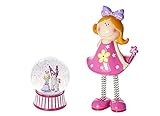 MousehouseギフトプリンセスとユニコーンKids Snow Globe with Money Box Piggy Bank Gift Present Idea For Girls