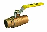 Everflow Supplies 600C034-NL Lead Free Full Port Forged Brass Ball Valve with Solder Cups, 3/4" [並行輸
