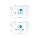 1パック2青Mamスタイル0 + M個のおしゃぶり、 (MAM UK LTD) - MAM Style 0+M Soother, Blue 2 per pack [並行輸入品]