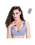 AIKOSHA NETWORK ネイビーストライプ 85C ベビー＆マタニティ マタニティブラ & 靴下 のセット商品 授乳ブラ ストラップオープン 簡単授乳 シームレスブラ