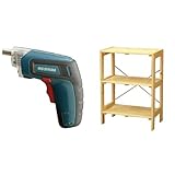 『電動ドライバー 充電式 RD110-G グリーン』と『ラック ウッディラック 幅58.5×奥行35×高さ80cm クリア WOR-5308』のセット