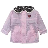 【秋冬物】 chocola(ショコラ) 表ナイロンタフタ裏ガーゼドット柄リバーシブルコート 130cm /ピンク×杢チャドット NO.CH-1511-93088