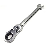 12ミリメートル柔軟なコンビネーションラチェットレンチオープンエンドトルクレンチギヤードスパナセットクロームバナジウム-12mm