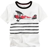 Carter's(カーターズ) エアプレイングラフィックティ ホワイト トップス半袖Tシャツ 6歳【並行輸入】