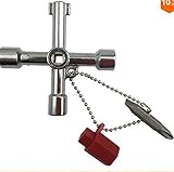 jatech 5 In 1 Cross Switch Key Wrench With Accessories Universal Square Triangle Train Electrical Cu