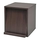 JKプラン Carmine スタッキングフラップシリーズ ディスプレイラック1P×1個 幅37cm 高さ42cm ダークブラウン fr-051-db