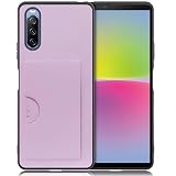 LOOF SKIN SLIM-SLOT Xperia 10 IV SO-52C / SOG07 用 エクスペリア ケース カバー カードポケット カード収納 カード 背面 スマホケース スマホカバー 背面カード収納 [ライラック]