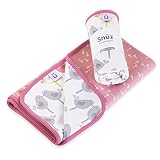 Snuz Reversible Baby Blanket - Little Tweets Bird Print by The Little Green Sheep