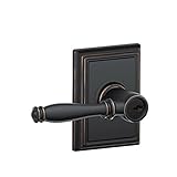 Schlage F51A BIR 716 ADD Addison Collection Birmingham Keyed Entry Lever, Aged Bronze [並行輸入品]