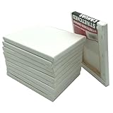 ゆめ画材 ストレッチ キャンバス 包張り F0 (180mm×140mm) 裏止め 10枚セット