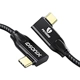 USB Type-C ケーブル(2m、L字型) iDsonix100W PD急速充電 USB3.2 Gen2x2 タイプc ケーブル20Gbps高速データ転送 4K@60Hz映像出力USB C to CケーブルE-markerチップ内蔵 MacBook/MacBook Pro/iPad Pro/Samsung/Type-C機種と互換性があります