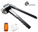 15 mmステンレススチール手動Crimper Flip Offキャップ手シーリングマシンツールシーリングペンチカッパーforアルミニウムキャップブラックsg-15