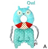 マルマル.モリモリ　可愛い動物リュック　赤ちゃんのごっつん防止やわらかリュック　キッズ　乳幼児用　頭を保護できる　怪我防止　よちよち歩きの赤ちゃんにぴったり (A)