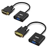 BENFEI アクティブ DVI-D - VGA アダプター DVI-D 24+1 - VGA オス - メス アダプター…2個