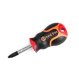 Tactix 205035 Number-2 Phillips Screwdriver, 38mm/1-1/2-Inch, Black/Orange [並行輸入品]