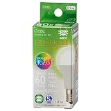 オーム電機 LED電球小形 E17 60形相当/60W相当 昼白色 Ra93高演色 密閉器具対応 断熱材施工器具対応 ミニクリプトン形 5年保証 LDA6N-G-E17 RA 06-5564 OHM