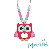 Munchables Chewelry - Owl Sensory Chew Necklace (Honeysuckle) by Munchables Chewelry