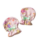 Bijoux & Bee(ビジュー&ビー) フラワープリントミトン<日本製> ピンク