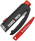 Swiss+Tech 3 in 1 ボディーガード 自動緊急脱出ツール ブラック レッド
