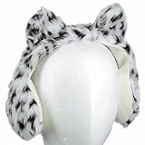 ガールズ|猫|イヤーマフ|イヤーマフラー|イヤマフ|耳かけ|ねこ耳[Pianissimo]女の子|子供|女児 Freeサイズ アニマル-ホワイト