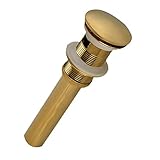 monkeyjack Brass Slotted盆地シンクタップPush Pop Upクリック廃棄物プラグforバスルームキッチン