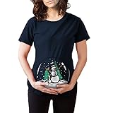 Linyuan ファッション Maternity Tシャツ T-Shirt Funny Cute Holiday Pregnancy Gift Tee K252