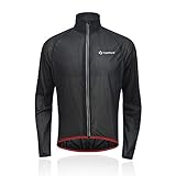 [YORKEN] レインウェア サイクル レインジャケット レーシング 軽量 透湿 メンズ YK-RP-001、ブラック、3XL