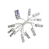 GRALARAプラスチックと金属製　ストリング　ライト　ストリップ　ランプ　10-LED　結婚式　クリスマス　装飾