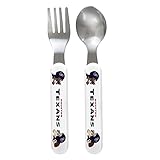 Baby Fanatic Fork and Spoon Set, Houston Texans by Baby Fanatic