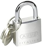 日本ロックサービス ABUS アバス南京錠 TITALIUM 64TI 2個入り シルバー 30