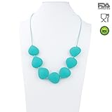 Silicone Teething Necklace, Mami & Babi, BPA Free Original Food Grade Silicone Teether Toys for Mom 