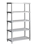 ※受注生産 返品・交換不可※選べる幅サイズ31段階！軽量アルミ製 収納ラック5段 棚板奥行36cm 高さ150cm 幅バリエーション 30～180cm (80cm)