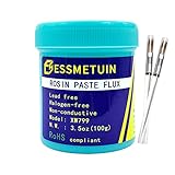 Essmetuin Rosin Paste Flux, No Clean Lead Free Rosin Soldering Paste For Phone Board Repair, Electric Soldering, PCB And BGA 3.5oz 100GR/Bottle With RoHS And Halogen Free