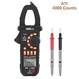 Tacklife CM01A デジタルクランプメーター オートレンジ 真の実効値測定 4000カウント AC/DC電流・電圧・抵抗・キャパシタンス・周波数・ダイオード・導通テスター 非接触電圧測定 L