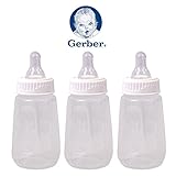 3 PC Gerber Babyボトル5オンスクリアビューケースボトルBPAフリーVentedニップルLeak Proof